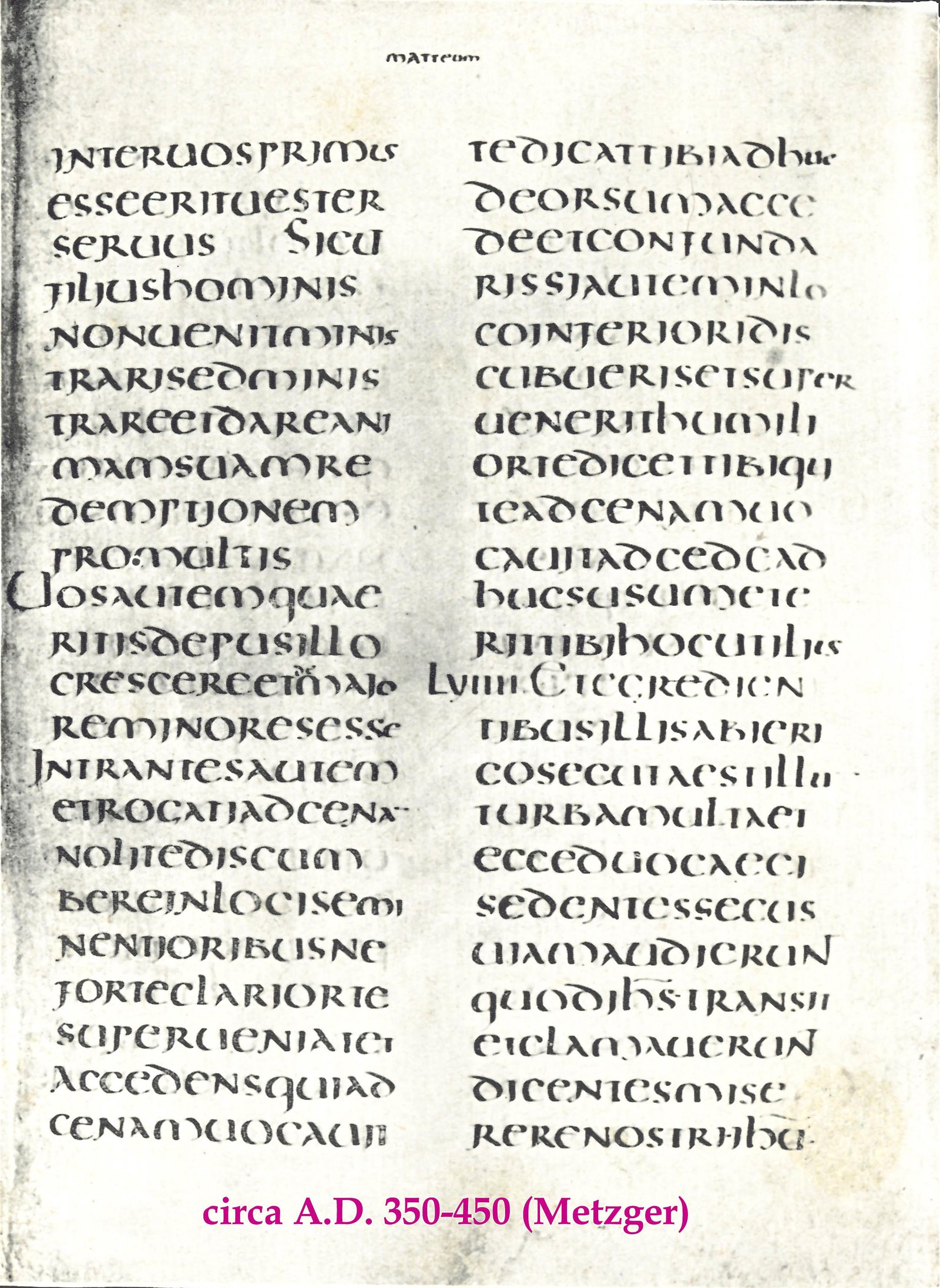 Folio 38r of Codex Claromontanus showing parallel Greek and Latin text of a Pauline epistle.