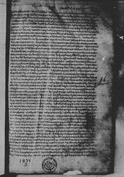Page from Minuscule 33 showing Greek minuscule script with marginal notes.