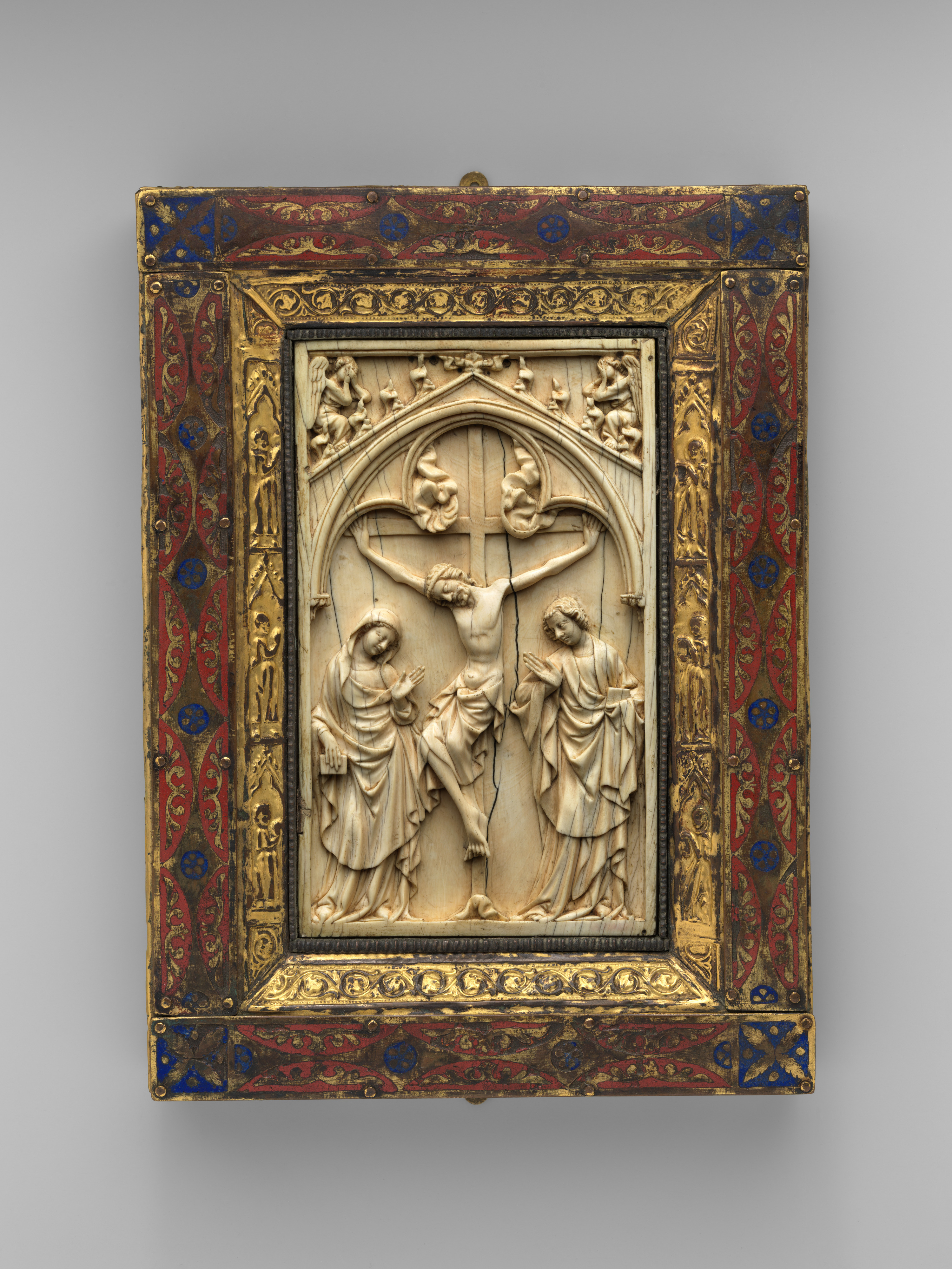 Book Cover with Crucifixion Panel