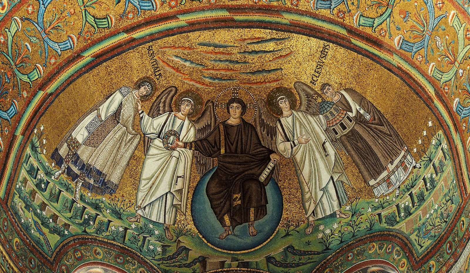Christ Enthroned with Archangels