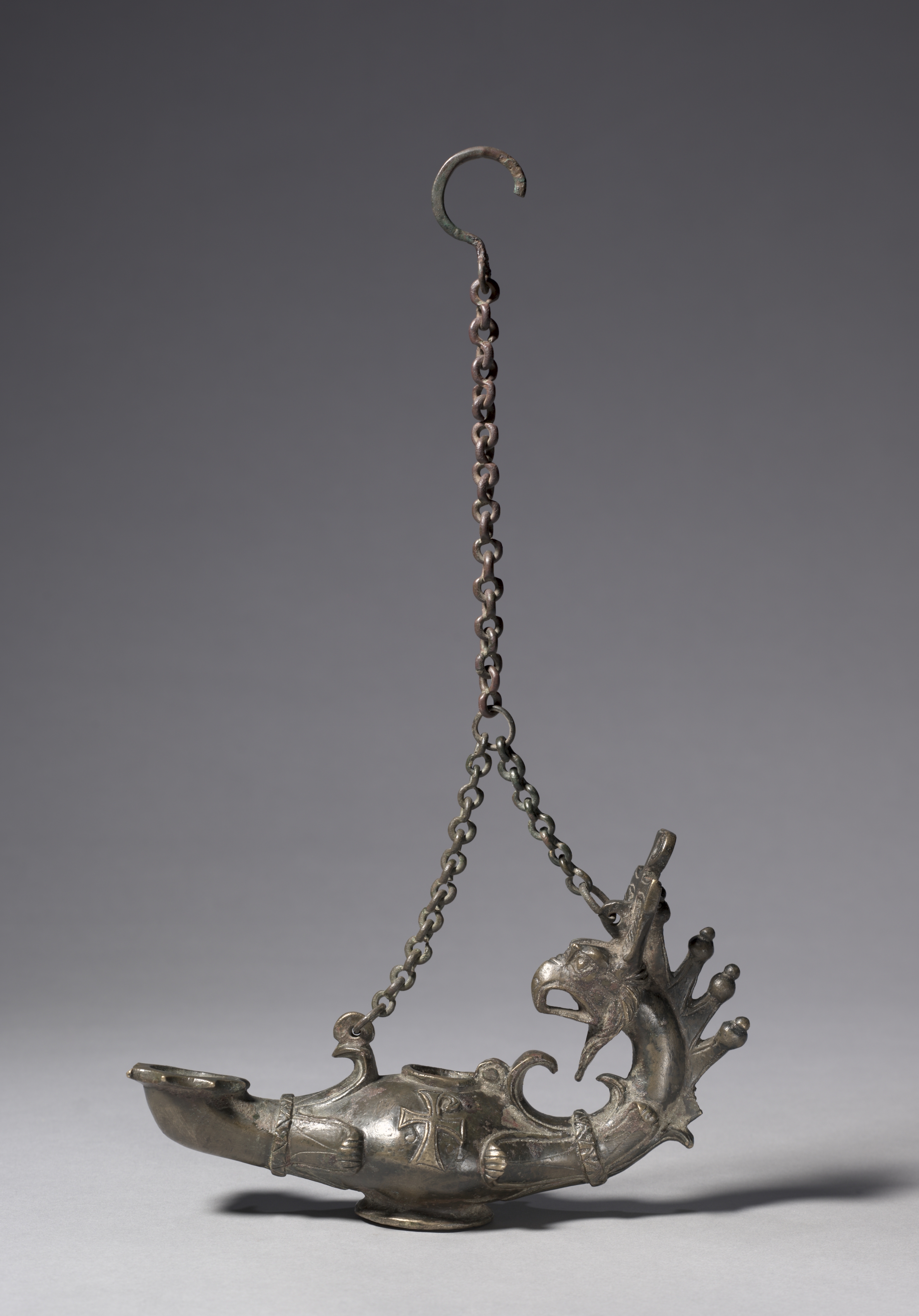 Lamp with Griffin-Head Handle