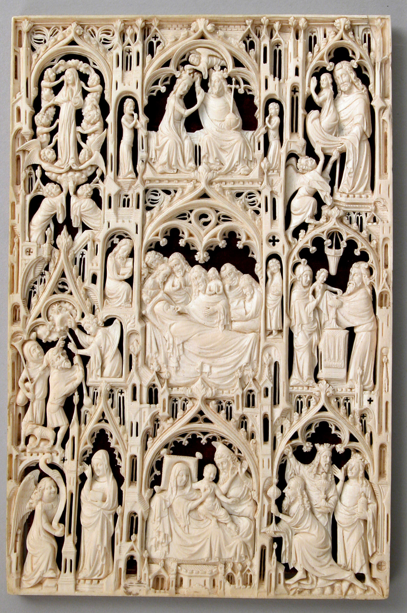 Leaf from a Diptych with the life of the Virgin