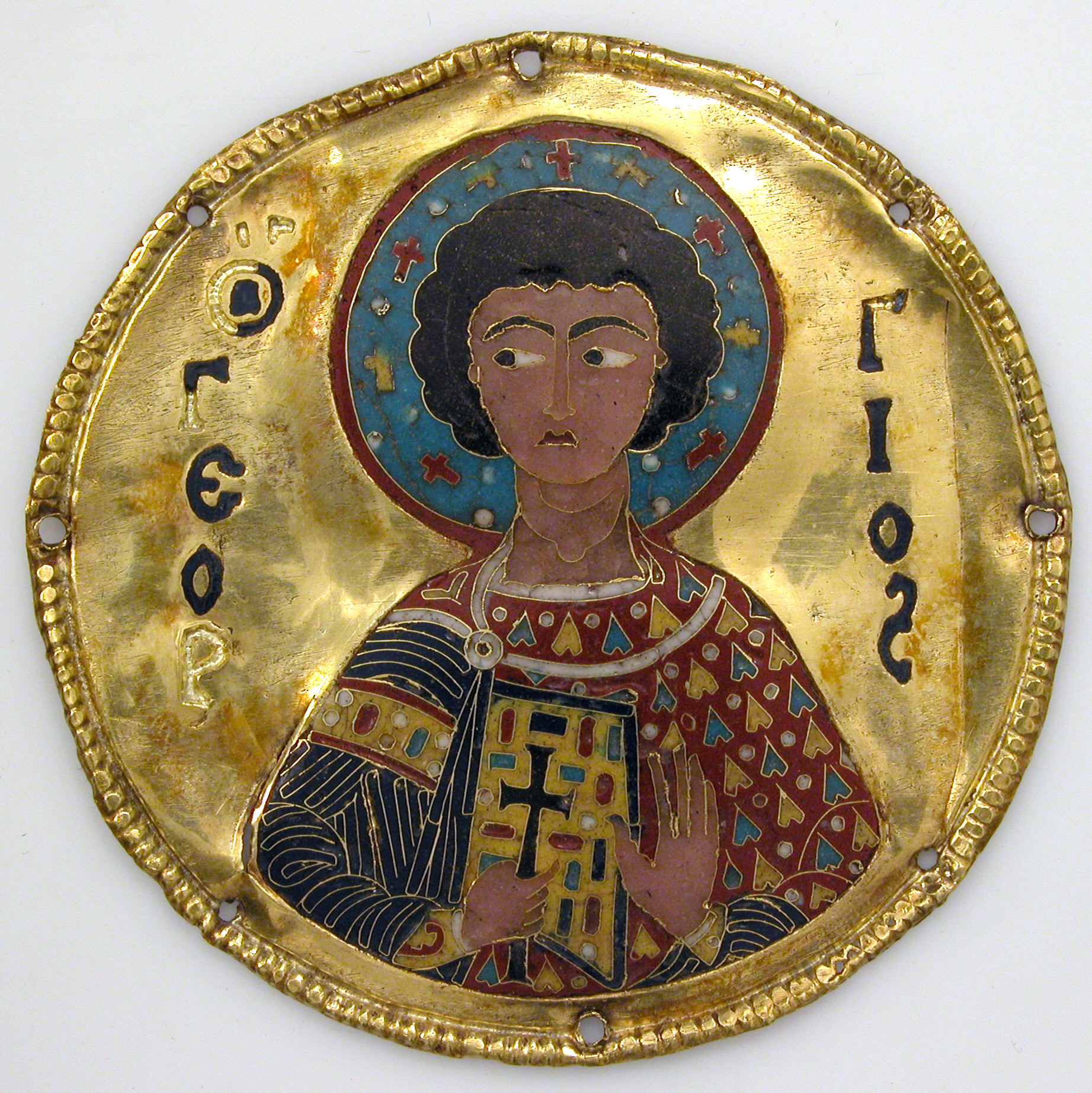 Medallion with Saint George from an Icon Frame