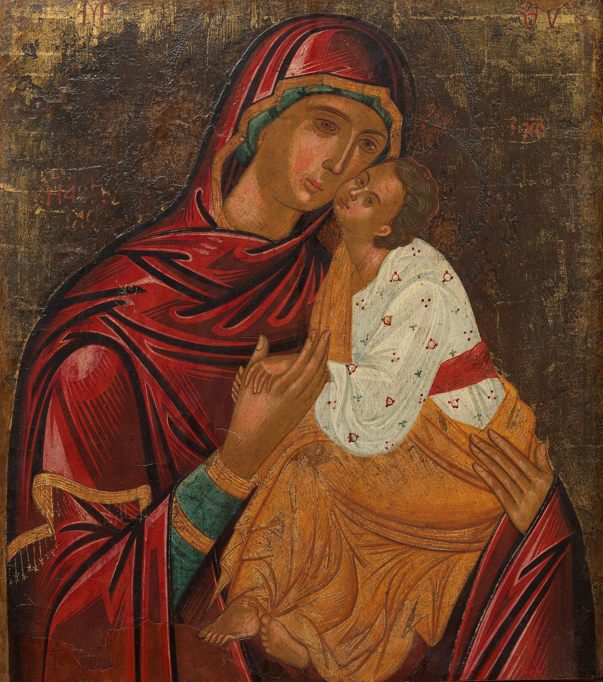 The Virgin Glykophilousa (Sweet-Kissing)