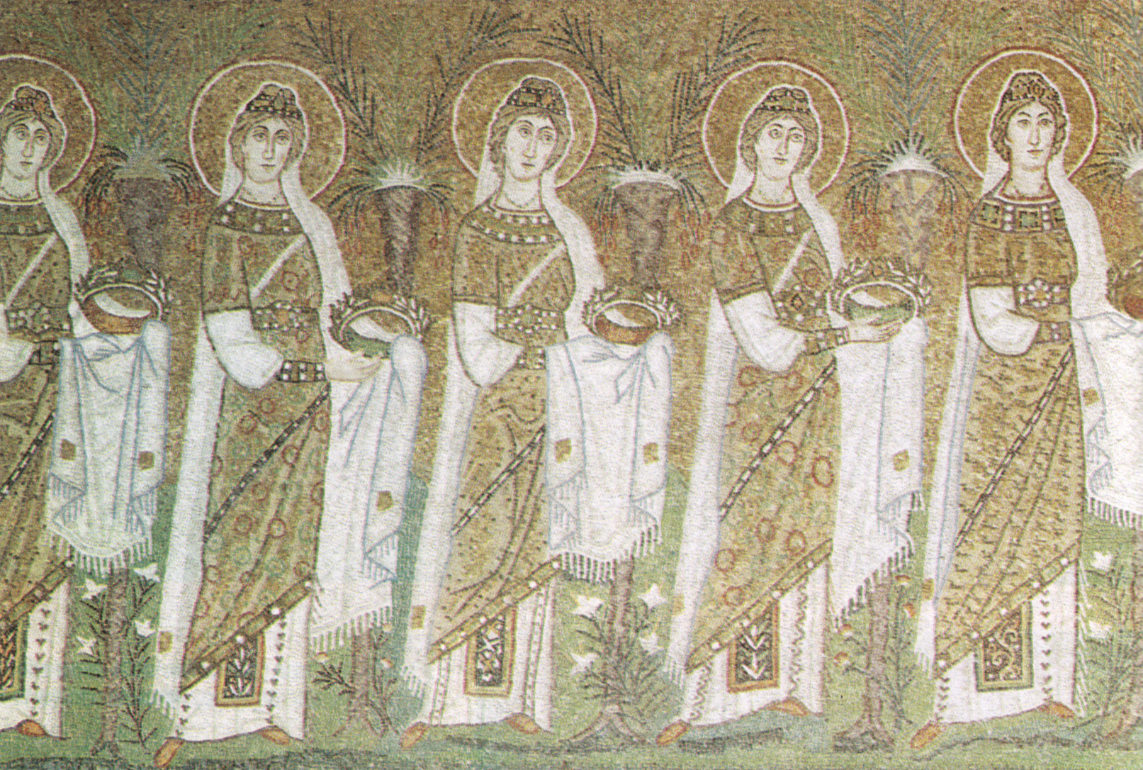 Procession of Virgin Martyrs, Sant'Apollinare Nuovo