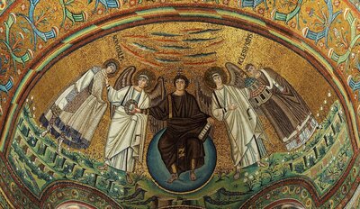 Christ Enthroned with Archangels