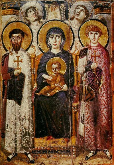 Virgin Enthroned with Saints Theodore and George